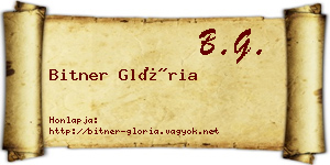 Bitner Glória névjegykártya